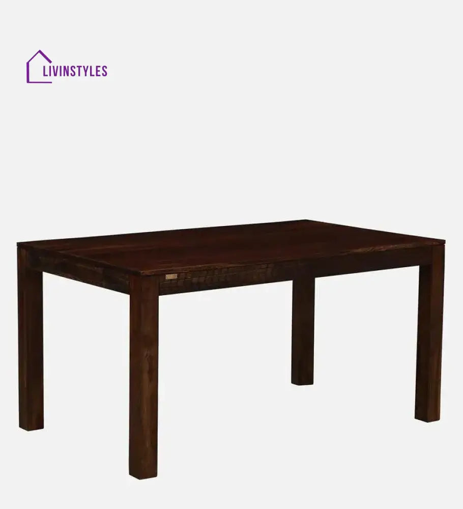 Glint Sheesham Wood 6 Seater Dining Set With Bench Dining Set