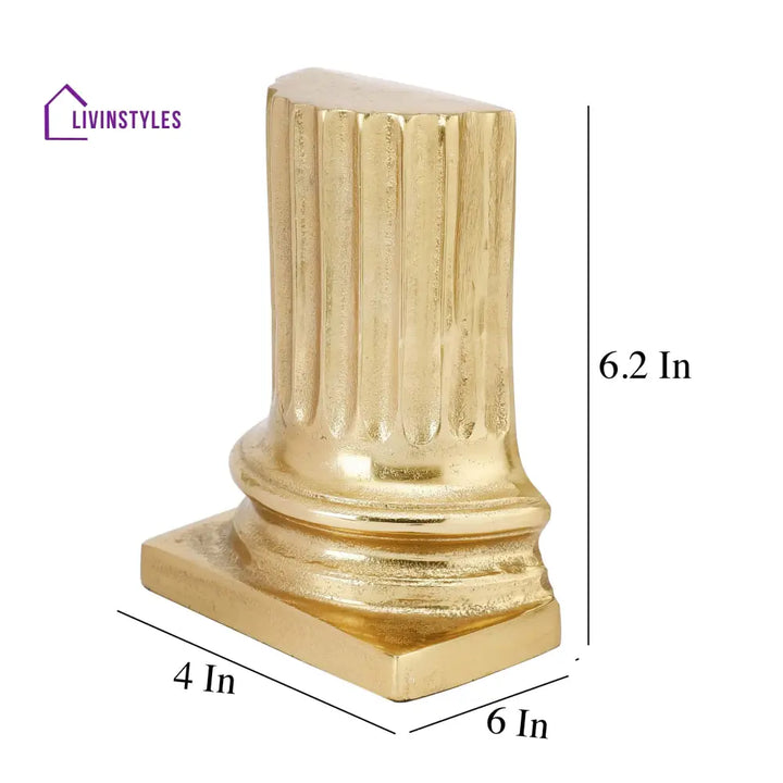 Gold Pillar Bookend