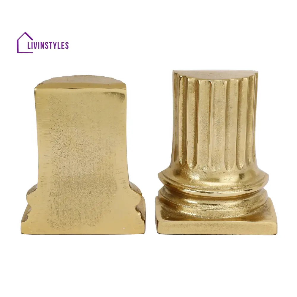 Gold Pillar Bookend