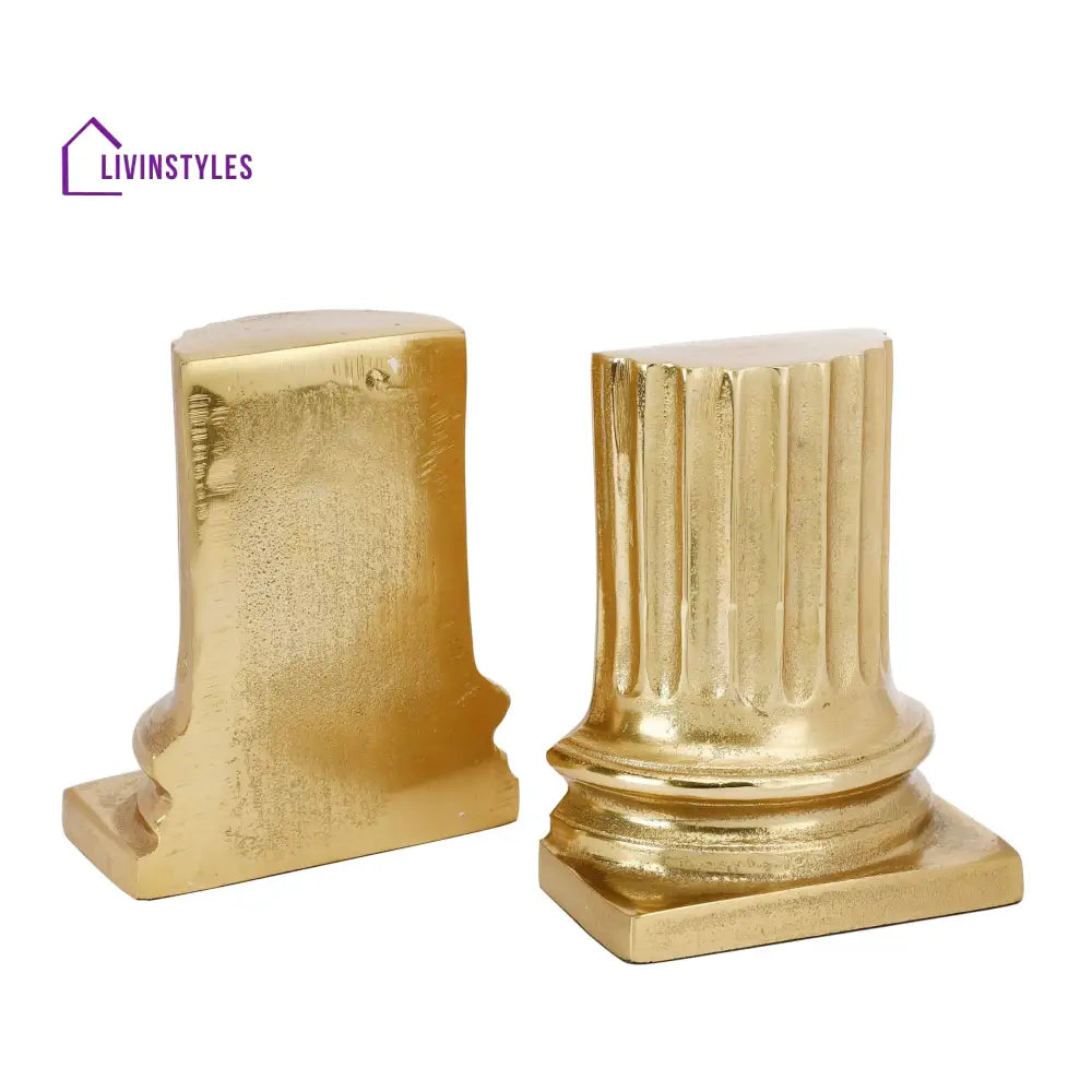 Gold Pillar Bookend