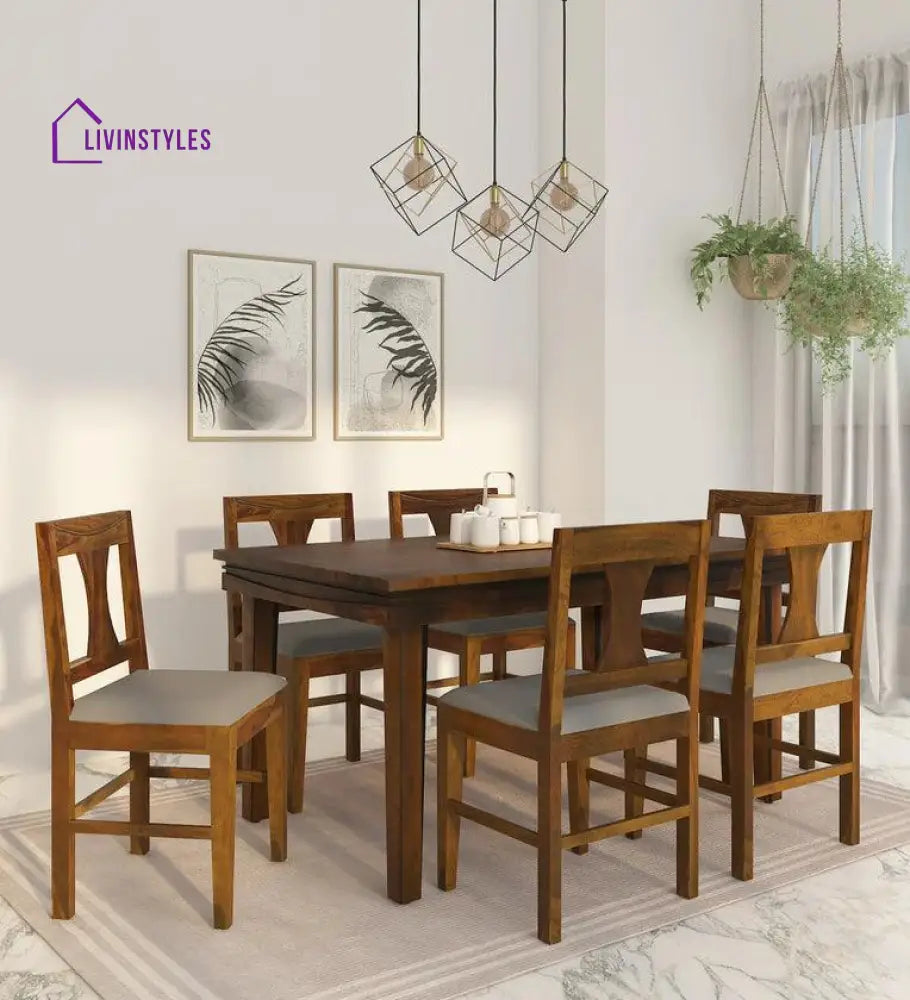 Grove Sheesham Wood 6 Seater Dining Set Dining Set