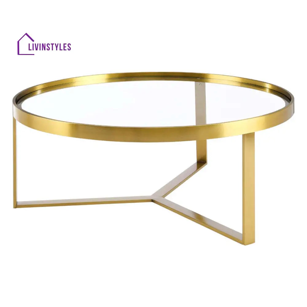 Grove Stainless Steel Coffee Table For Living Room