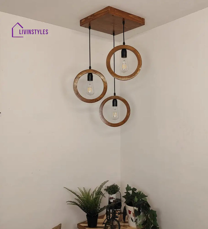 Halo Brown Cluster Hanging Lamp Lamps