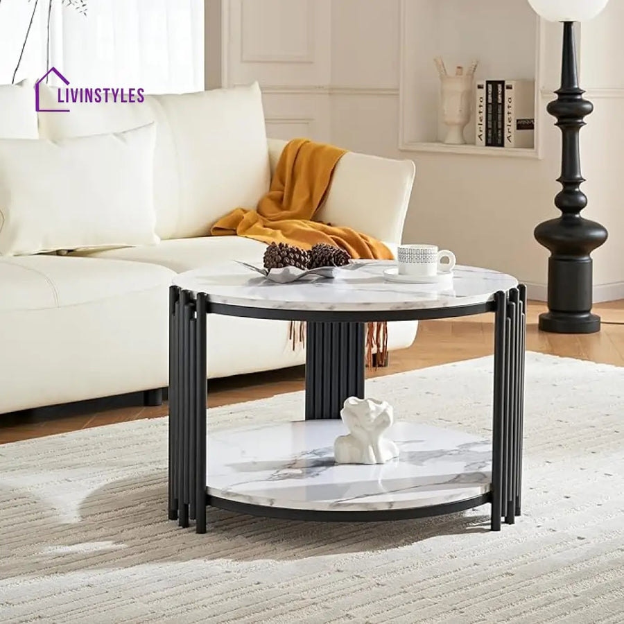 Harini Metal Black Coffee Table