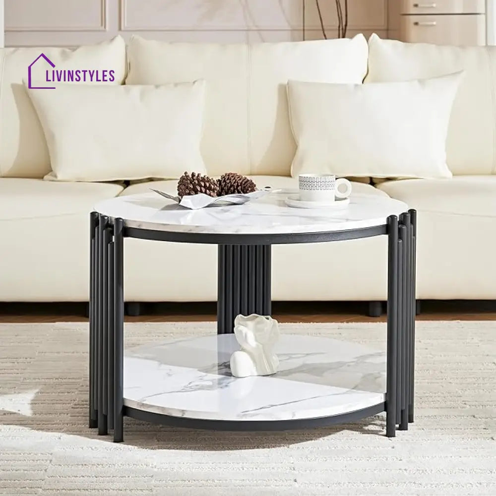 Harini Metal Black Coffee Table