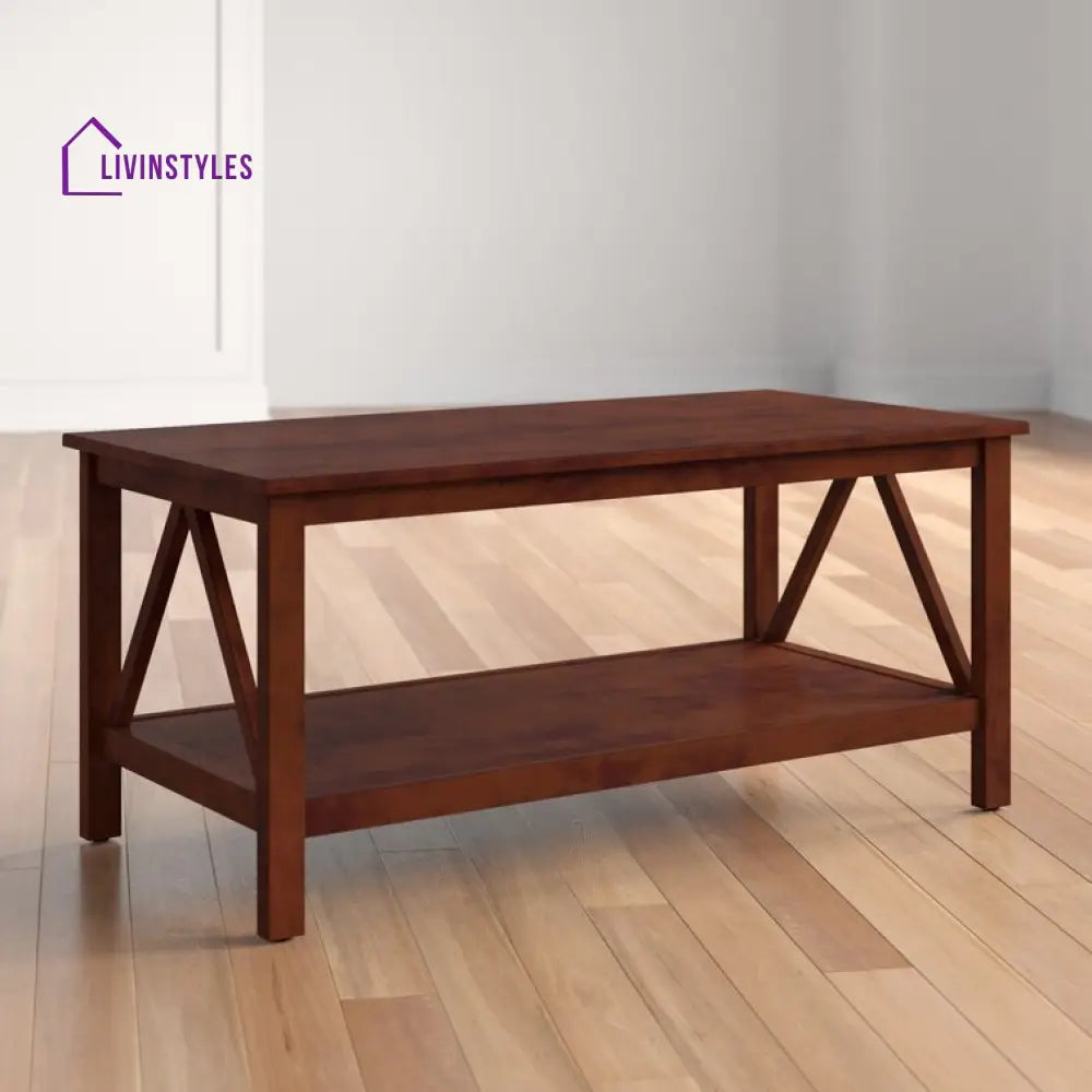 Harini Sheesham Wood Coffee Table For Living Room