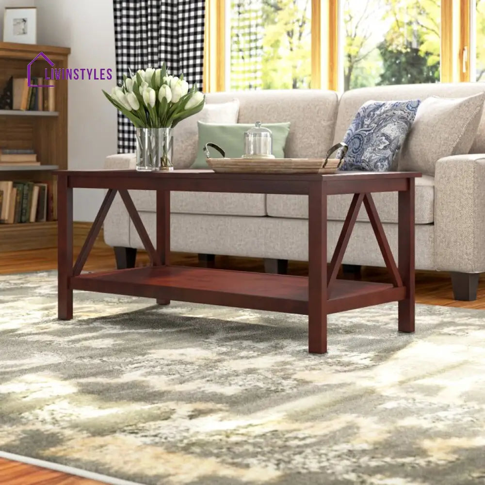 Harini Sheesham Wood Coffee Table For Living Room