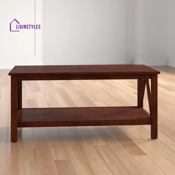 Harini Sheesham Wood Coffee Table For Living Room