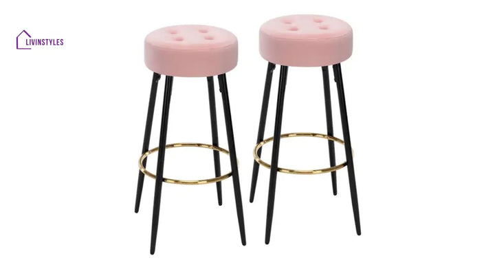 Harsh Pink Color Ceazar Counter Stool