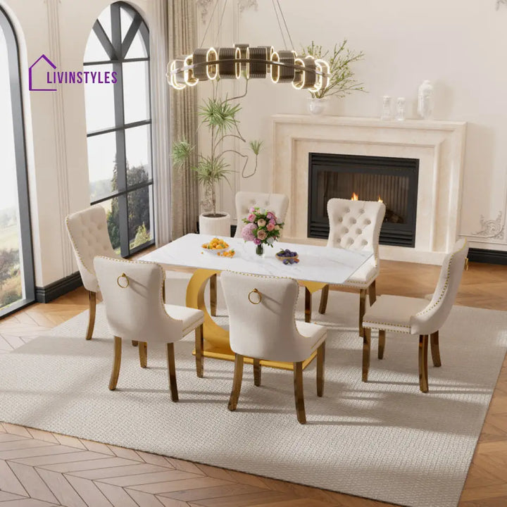 Harvest Stainless Steel Dining Table Set