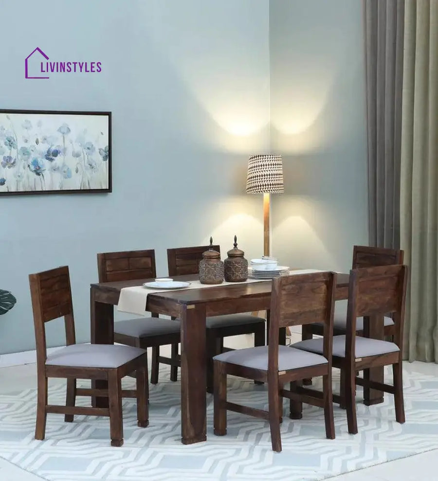 Hearth Sheesham Wood 6 Seater Dining Set Dining Set