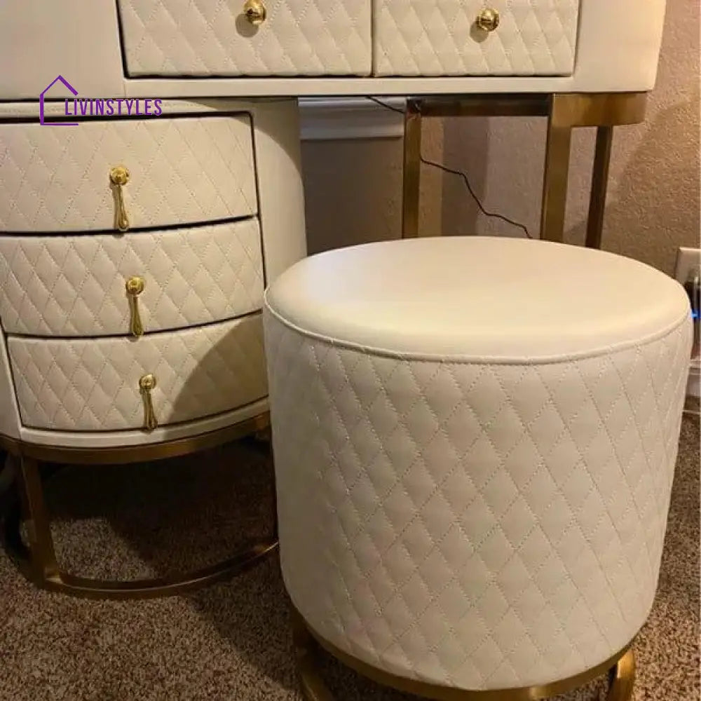 Acodaiuy Vanity Desk | Makeup Vanity Desk White Vanity Table Dressing Table with Drawers Vanity Desk with Mirror & with Lights Makeup Table for Bedroom Bathroom - White - Ouch Cart 