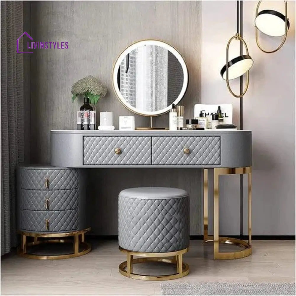 Hemangi Dressing Table | Vanity Makeup Grey