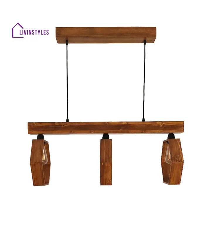 Hexagram Brown 3 Series Hanging Lamp Lamps