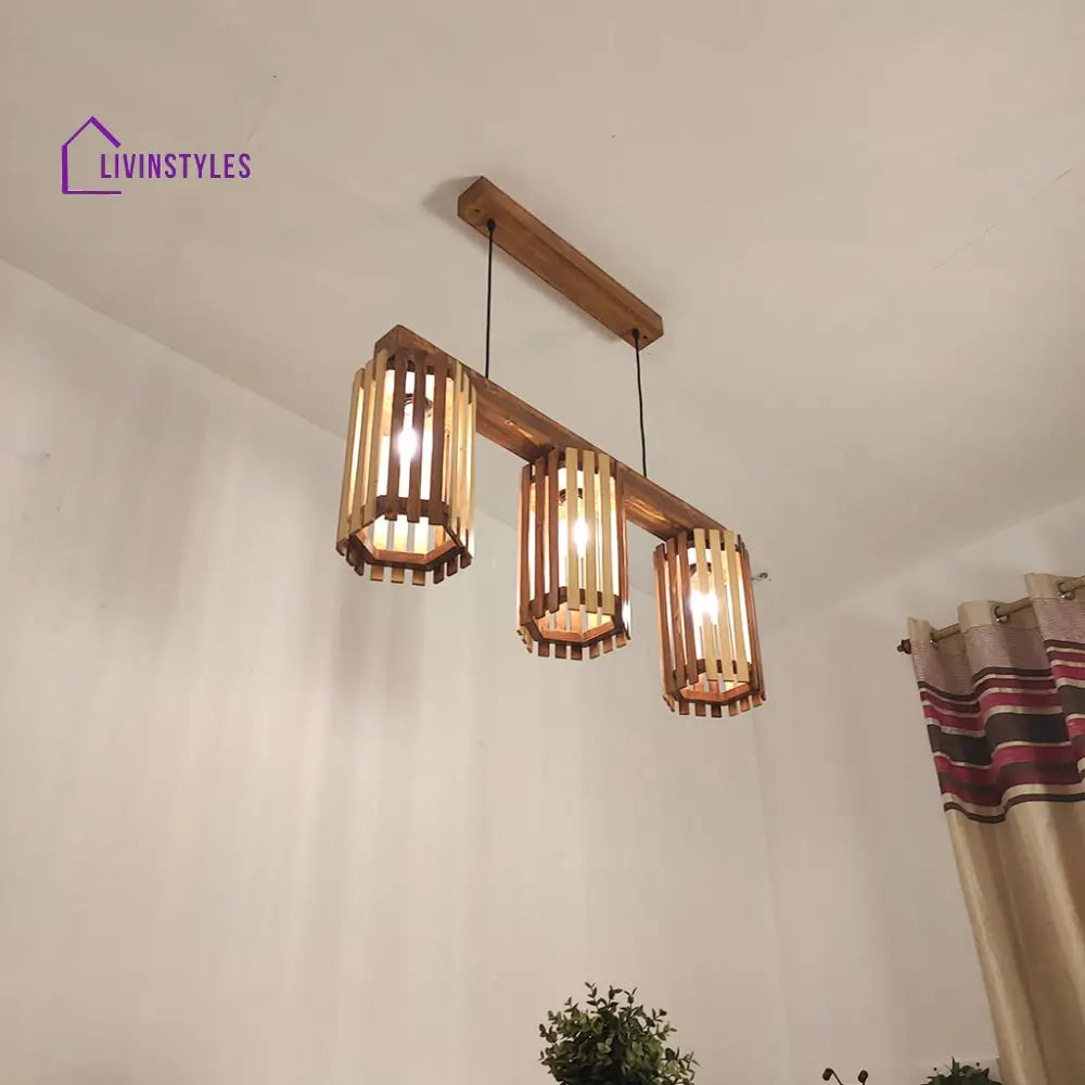 Hexar Brown 3 Series Hanging Lamp Lamps