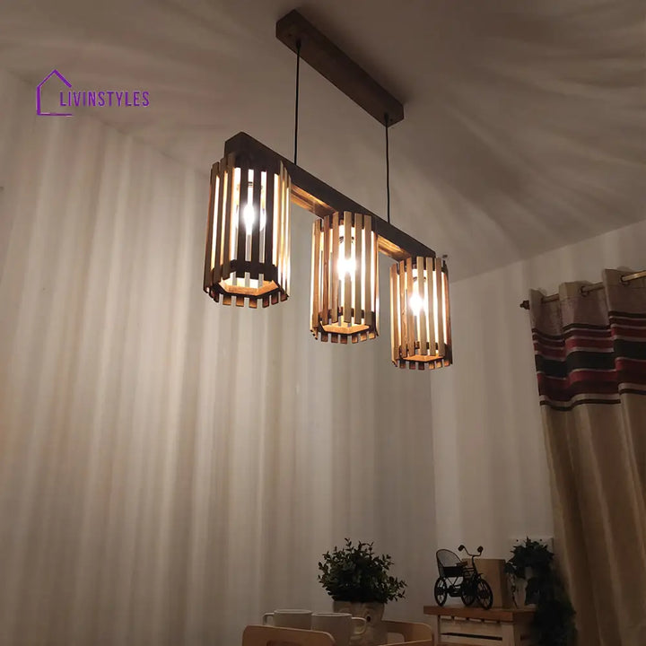 Hexar Brown 3 Series Hanging Lamp Lamps