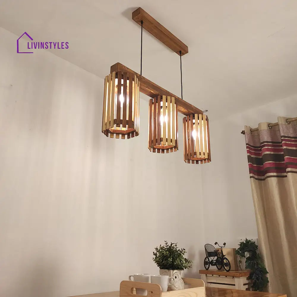 Hexar Brown 3 Series Hanging Lamp Lamps