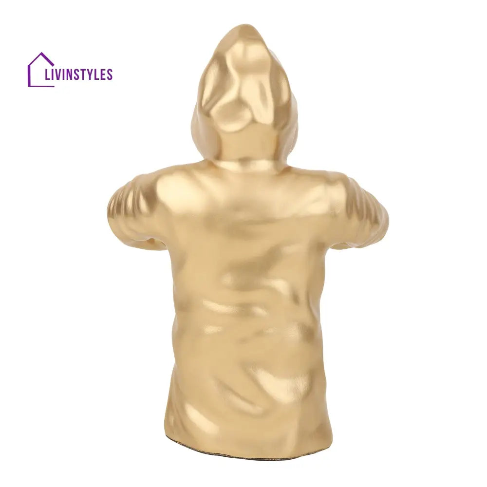 Hooded Warrior In Gold Decorative