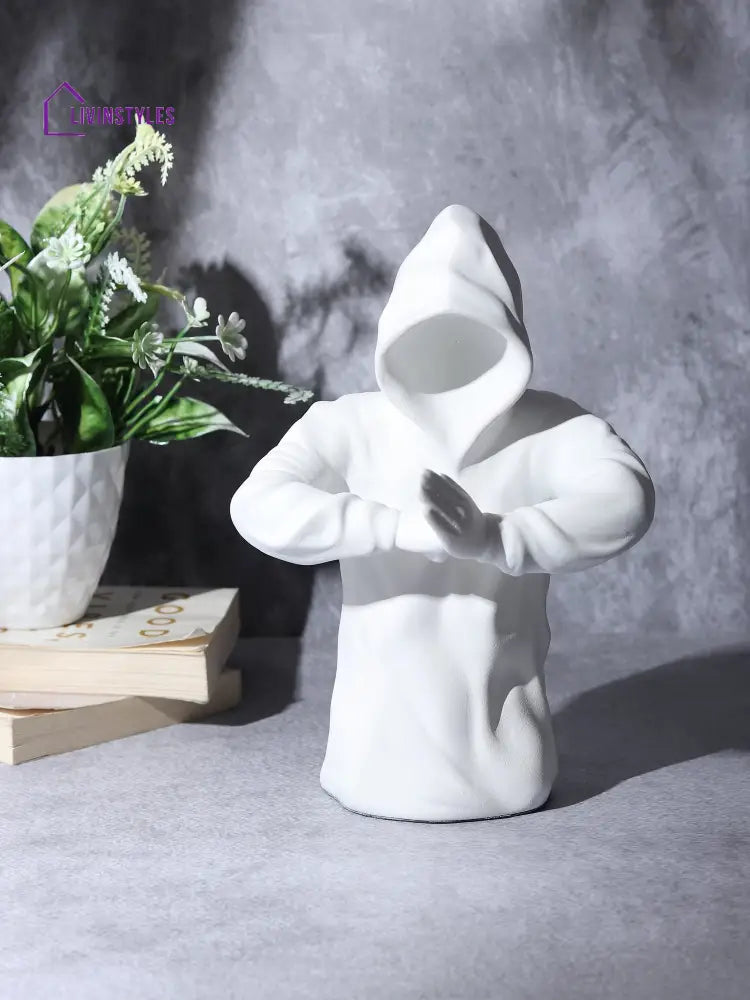 Hooded Warrior In White Decorative