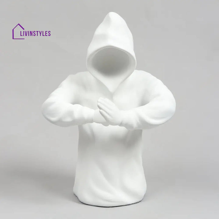 Hooded Warrior In White Decorative