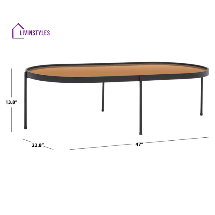 Horizon Metal Coffee Table For Living Room