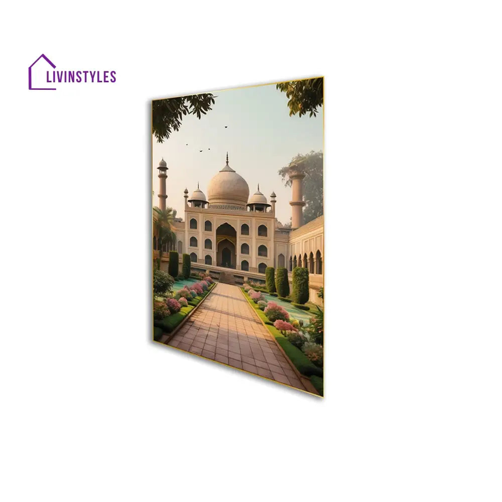 Iconic Taj Mahal Canvas Series Set Of 3 Printed Wall Painting