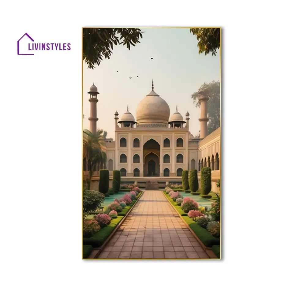 Iconic Taj Mahal Canvas Series Set Of 3 Printed Wall Painting