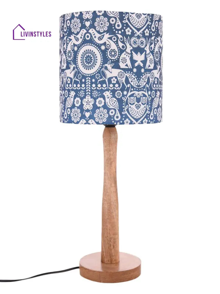 Indian Art Wooden Lamp