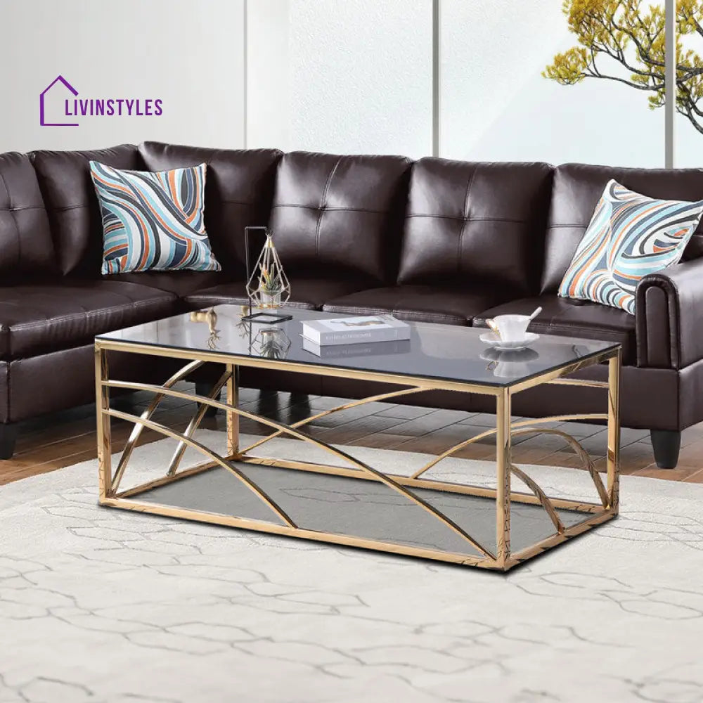 Indira Metal Coffee Table For Living Room