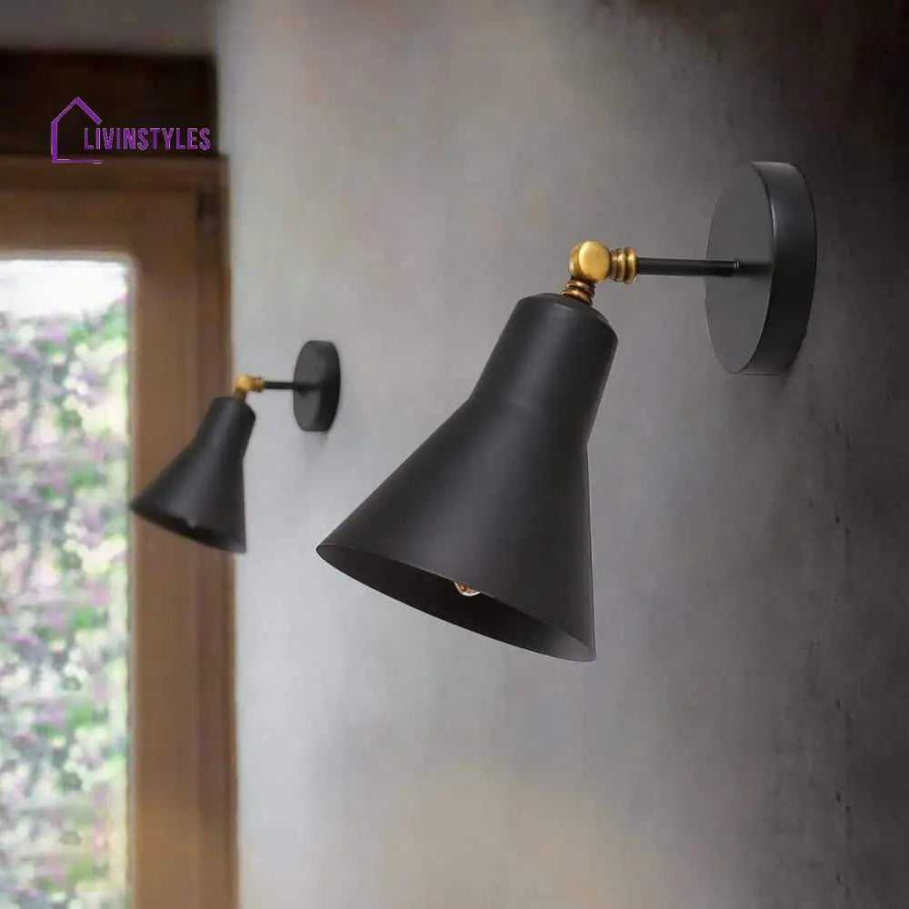 Industrial Black Metal Wall Light By Ss Lightings Lamp