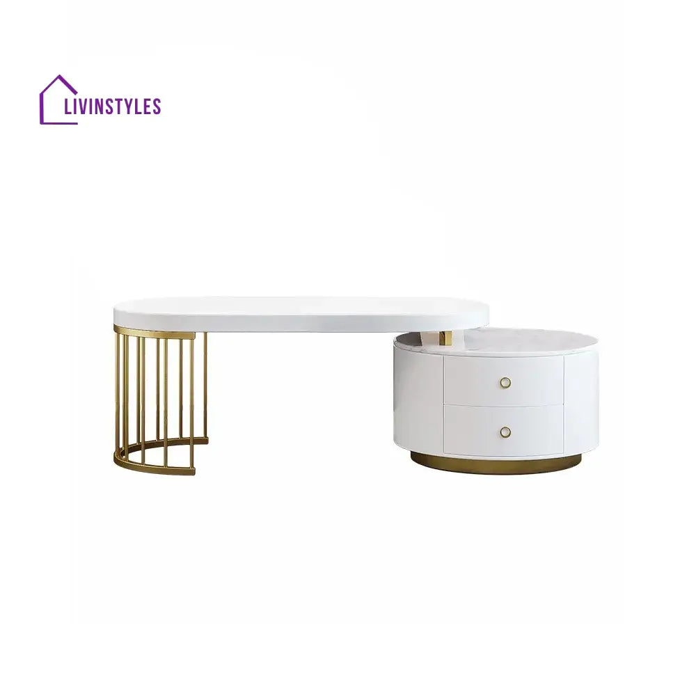 Inna Contemporary White Centre Table