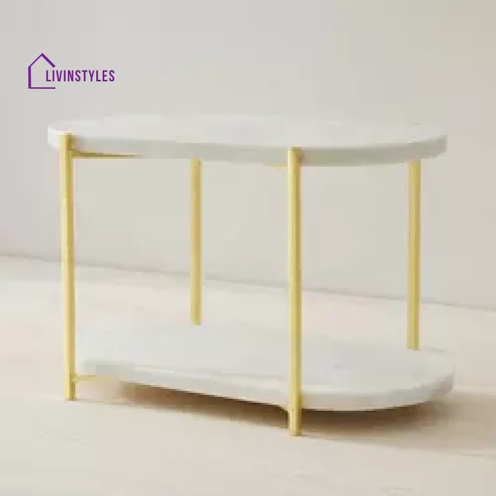 Iris White Marble Cake Stand Stands