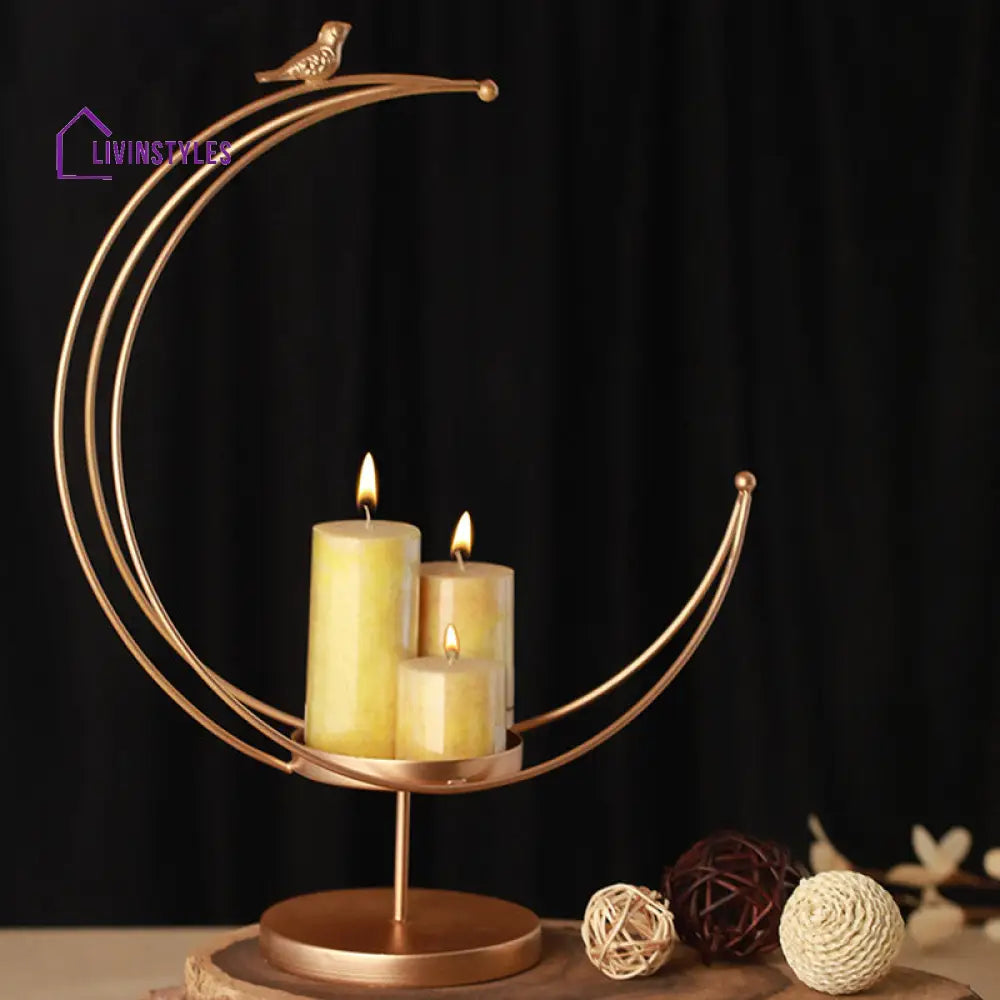 Iron Bird Tea Light Candle Holders Stand Stands