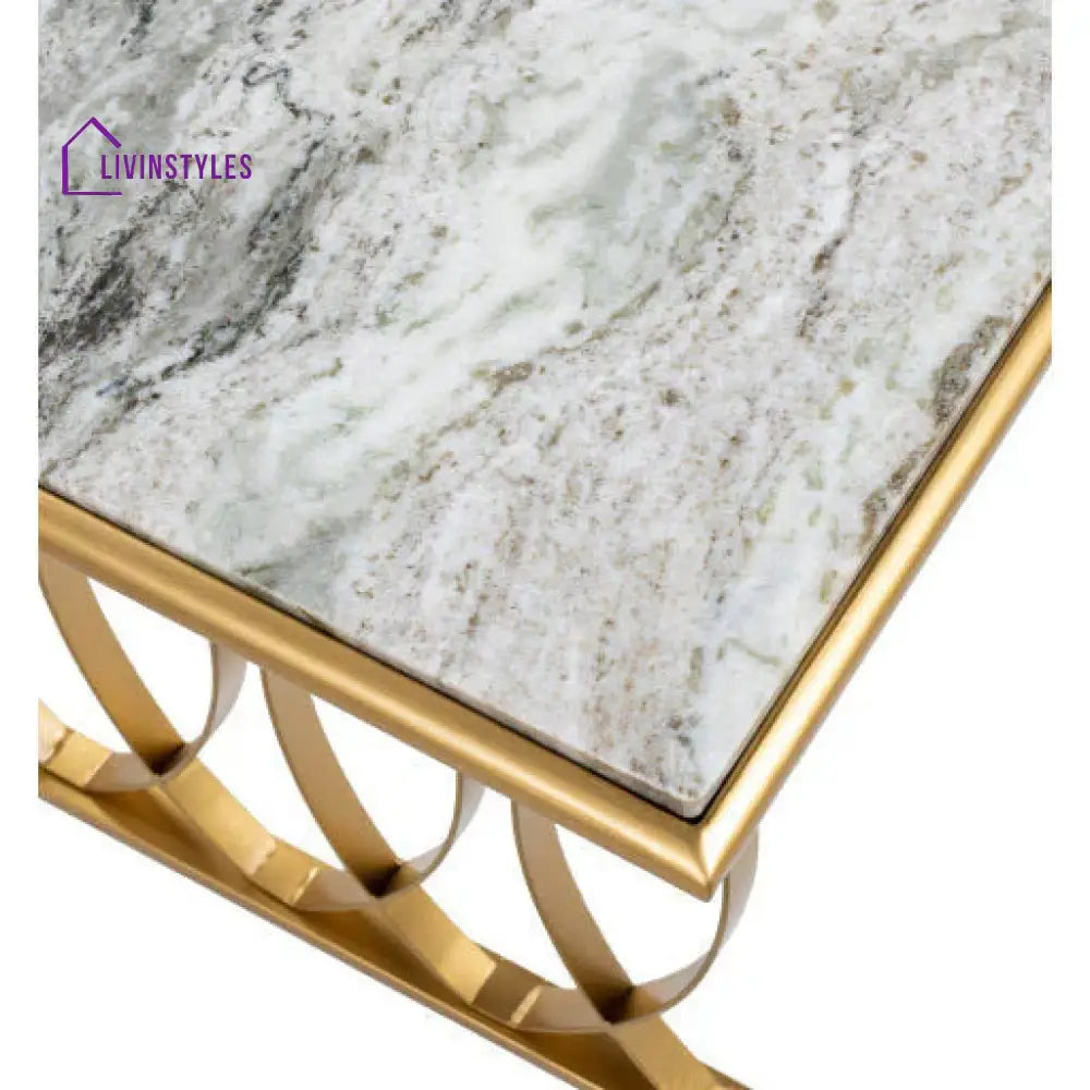 Isha Coffee Table With Golden Legs