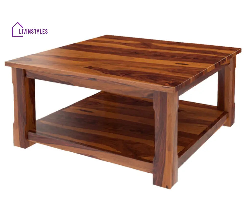Isha Solid Wood Coffee Table For Living Room