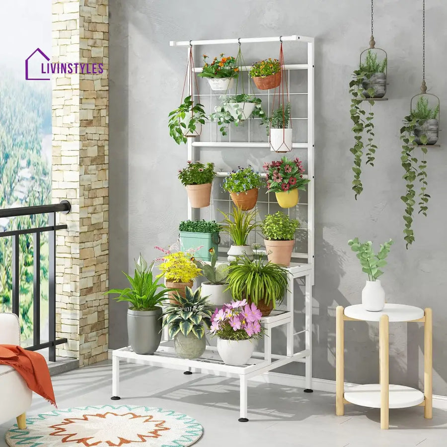 Ishaan Metal Plant Stand For Balcony