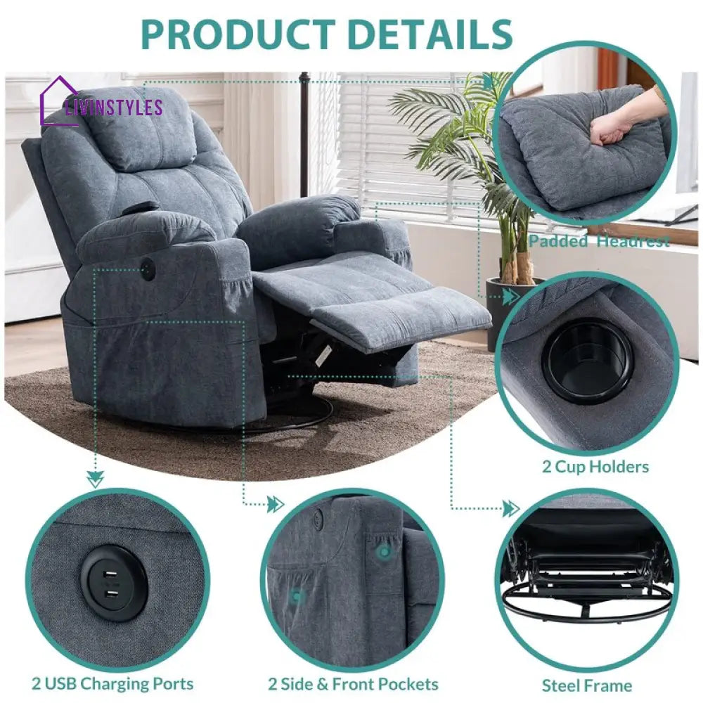 Ishani 1 Seater Manual Recliner