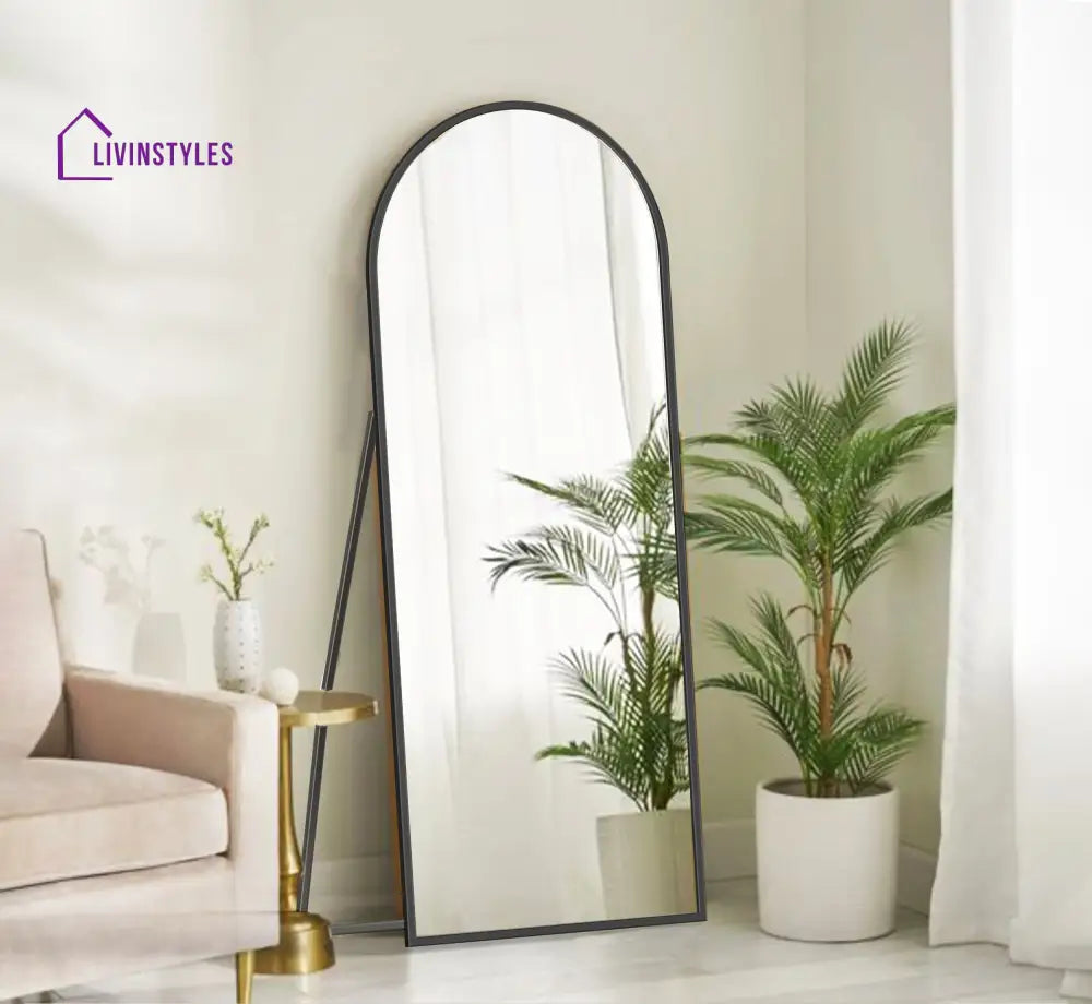 Ishita Arched Metal Floor Mirror With Stand Mirrors