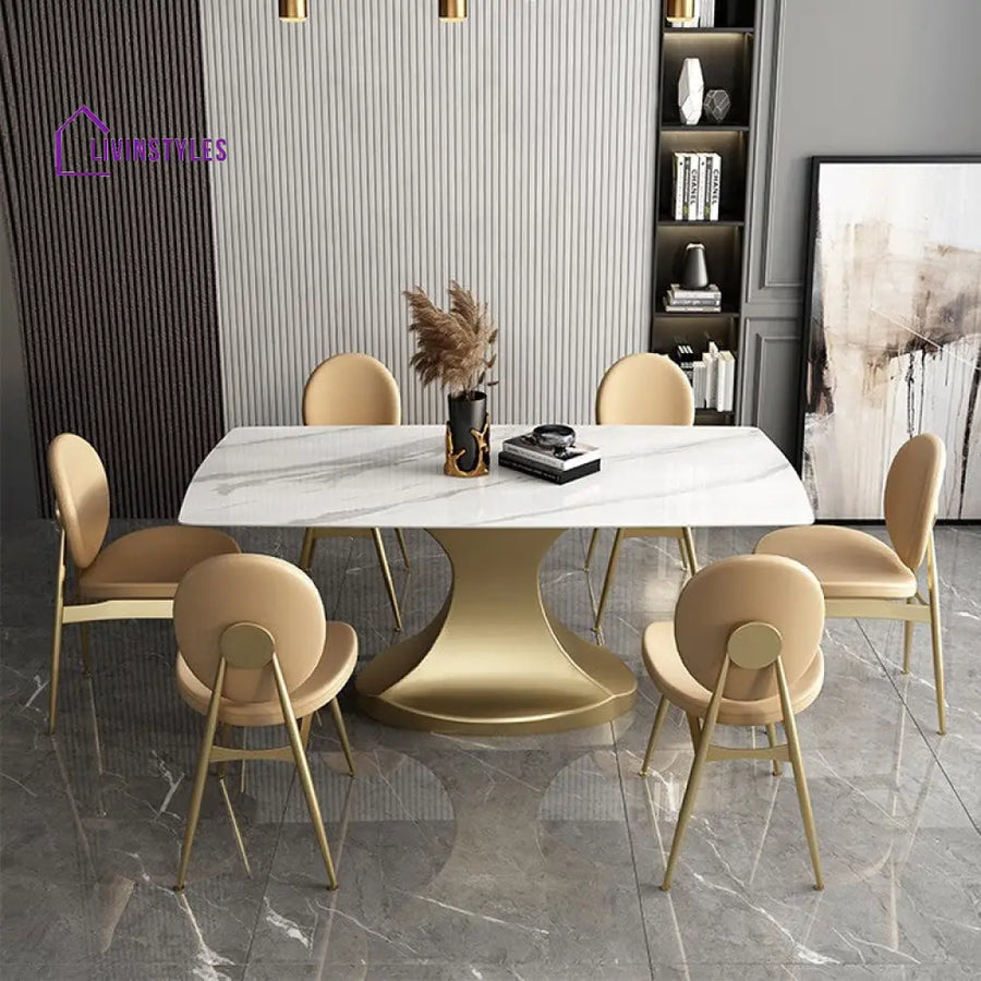 Ishvi Stainless Steel Dining Table Set