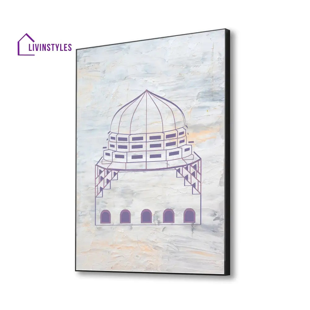 Islamic Tomb Wall Painting Canvas