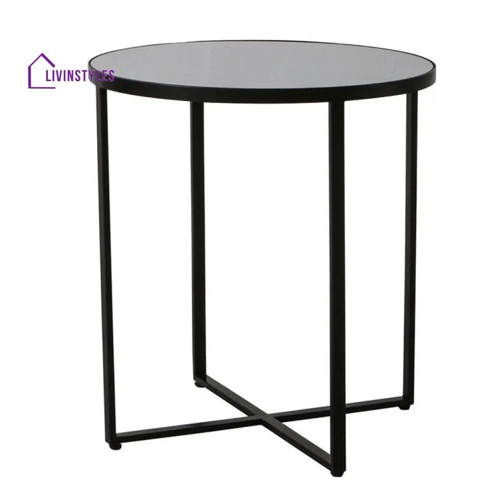 Jack Metal And Glass Top Side Table