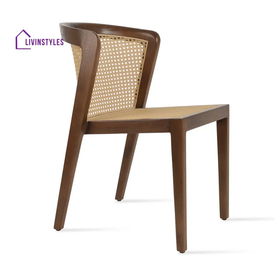 Jayanti Solid Wood Rattan Cane Chair