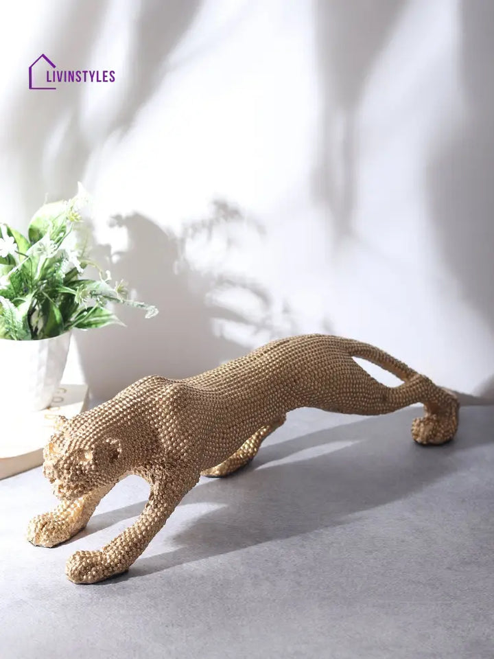 Jeweled Prowler Gold Decorative