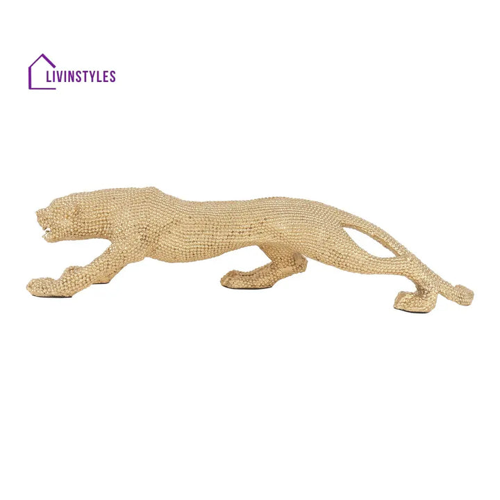 Jeweled Prowler Gold Decorative