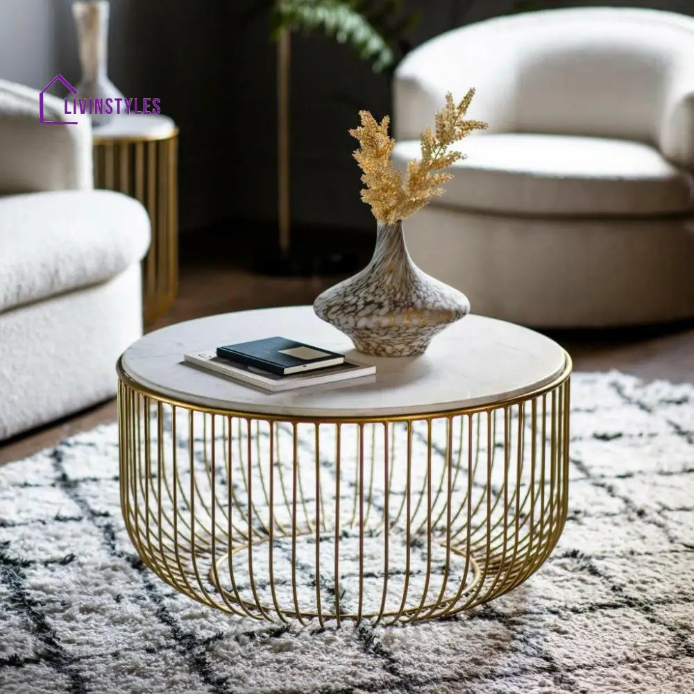 Juhi Coffee Table Gold Living