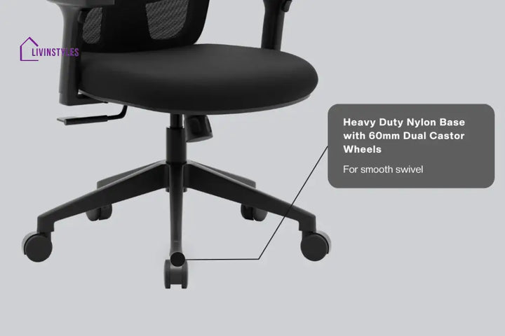 Juhi Jupiter Go Mid Back Mesh Office Chair Efficient Chairs