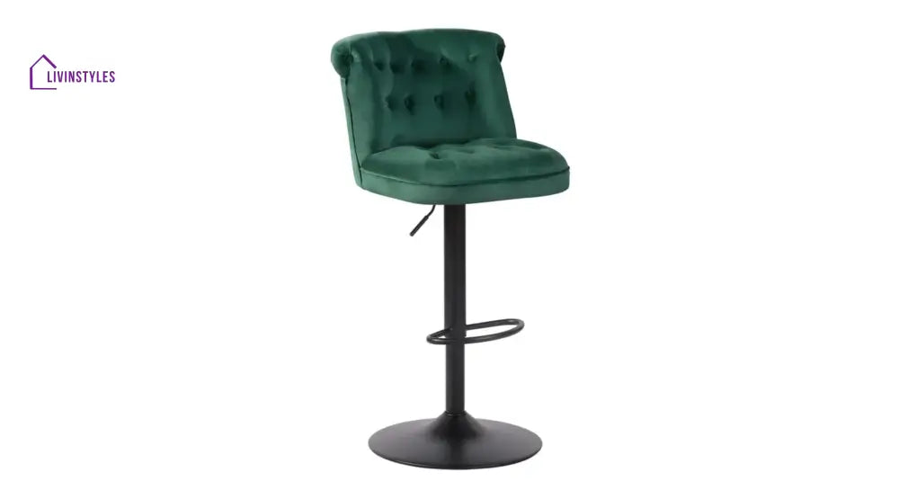 Green Color Cellan Swiel Adjustable Bar Stool