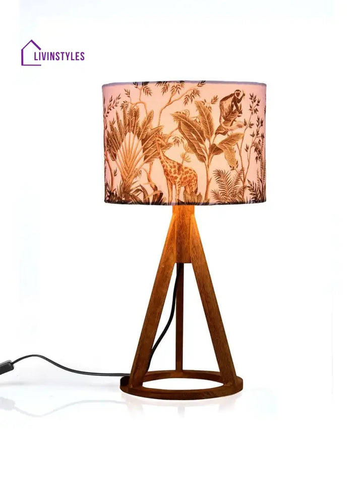 Jungle Trio Wooden Lamp