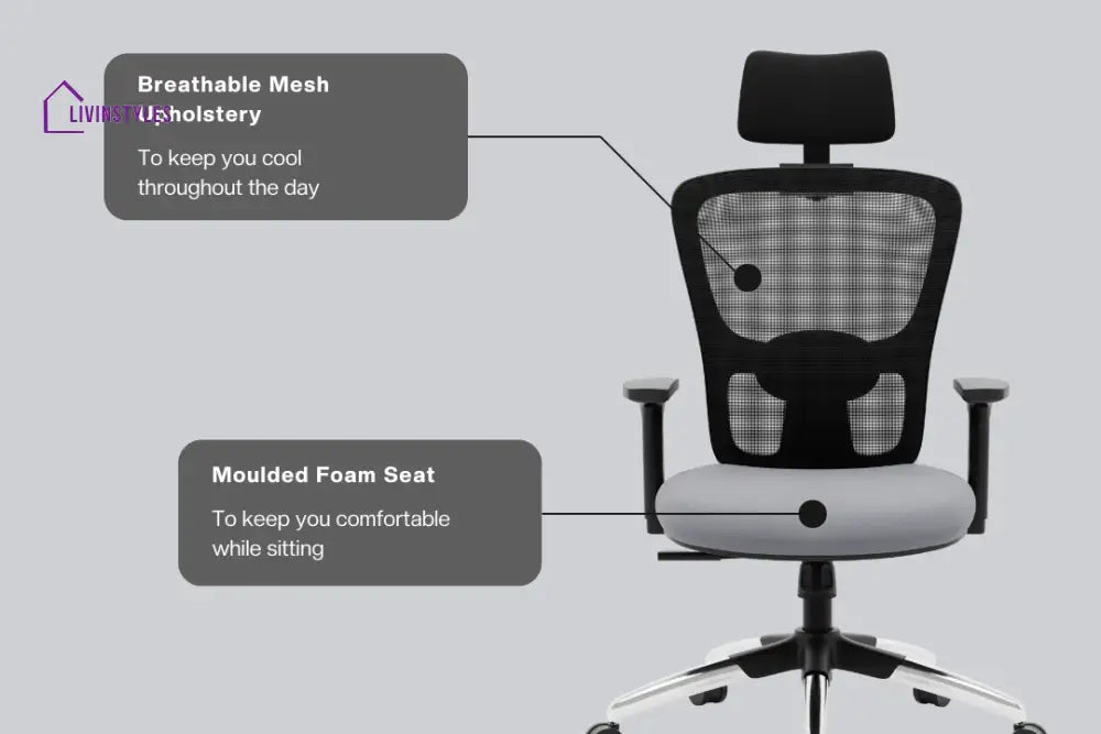 Jupiter Superb High Back Mesh Office Chair Efficient Chairs