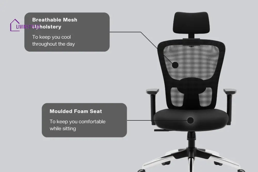 Jupiter Superb High Back Mesh Office Chair Efficient Chairs